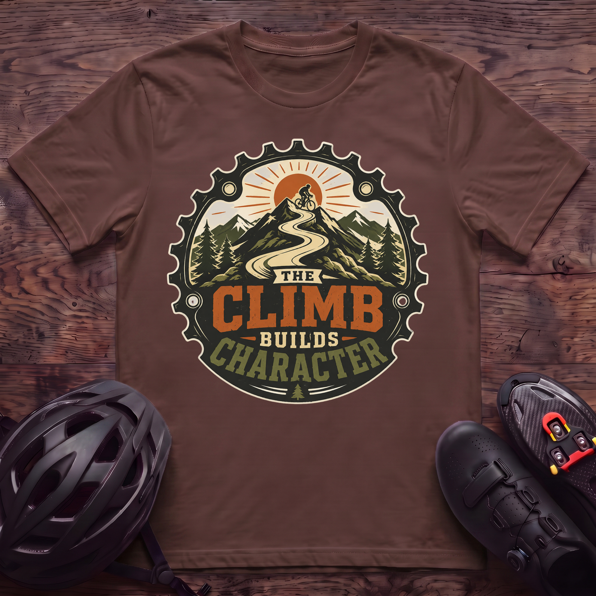 The Climb Builds Character T‑Shirt