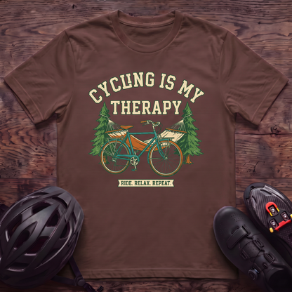 Cycling Is My Therapy T‑Shirt