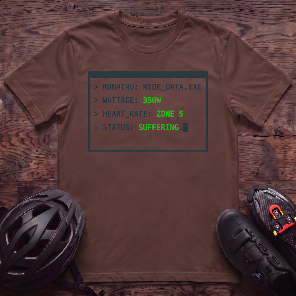 Running Ride Data T‑Shirt