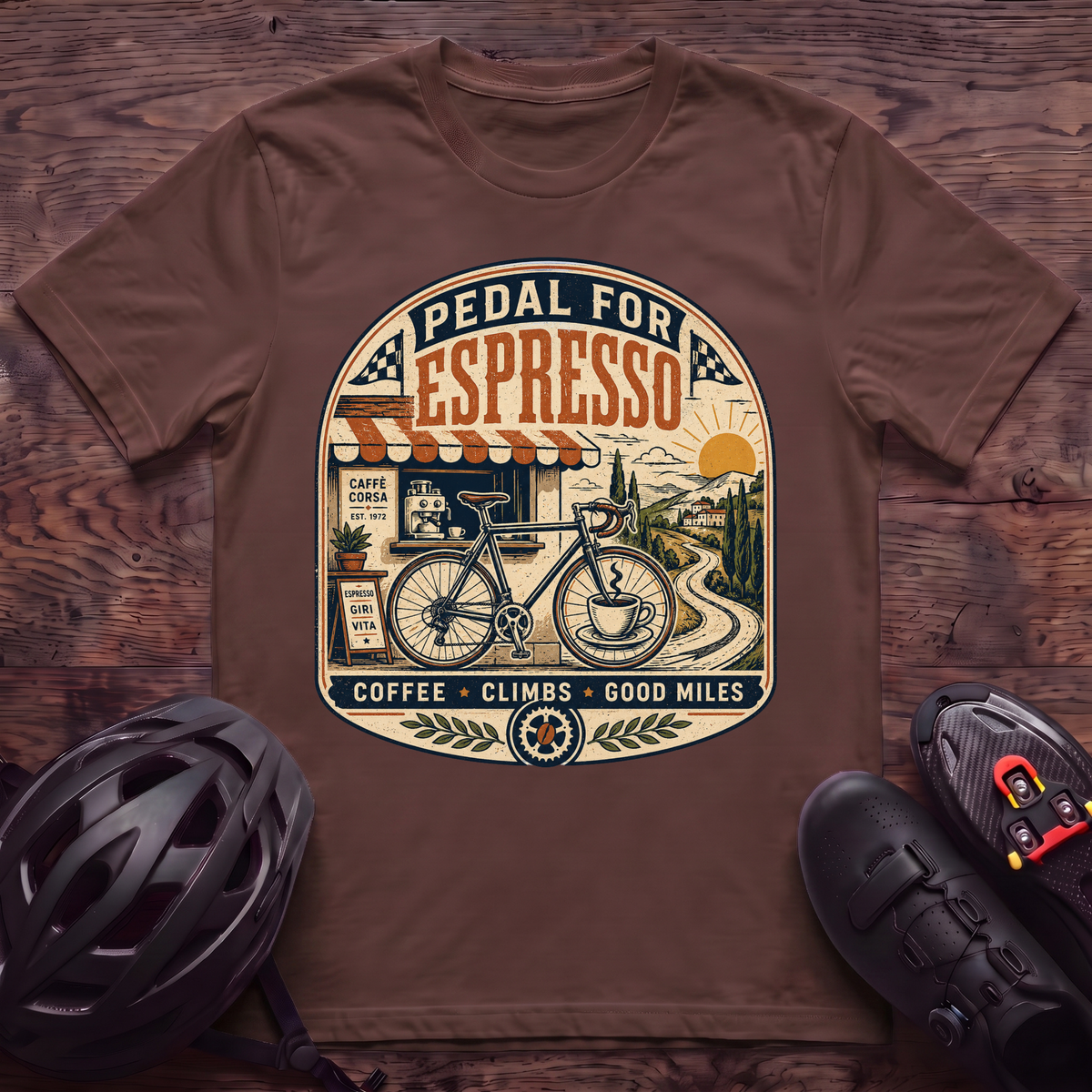 Pedal For Espresso T‑Shirt