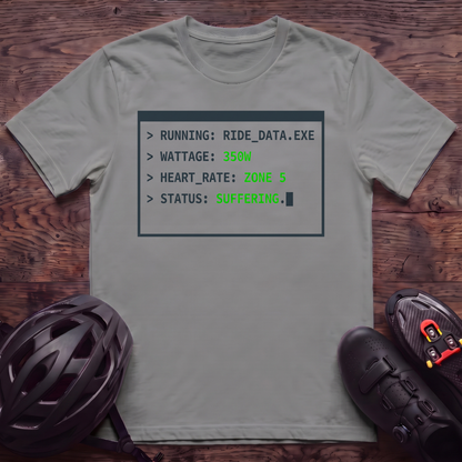 Running Ride Data T‑Shirt