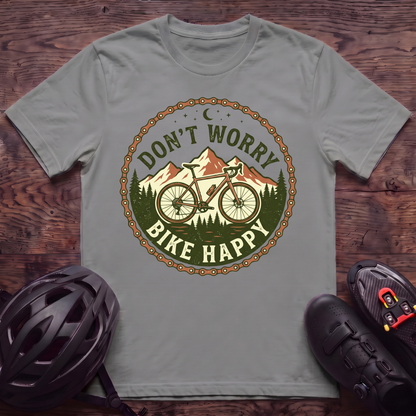 Don't Worry Bike Happy T‑Shirt