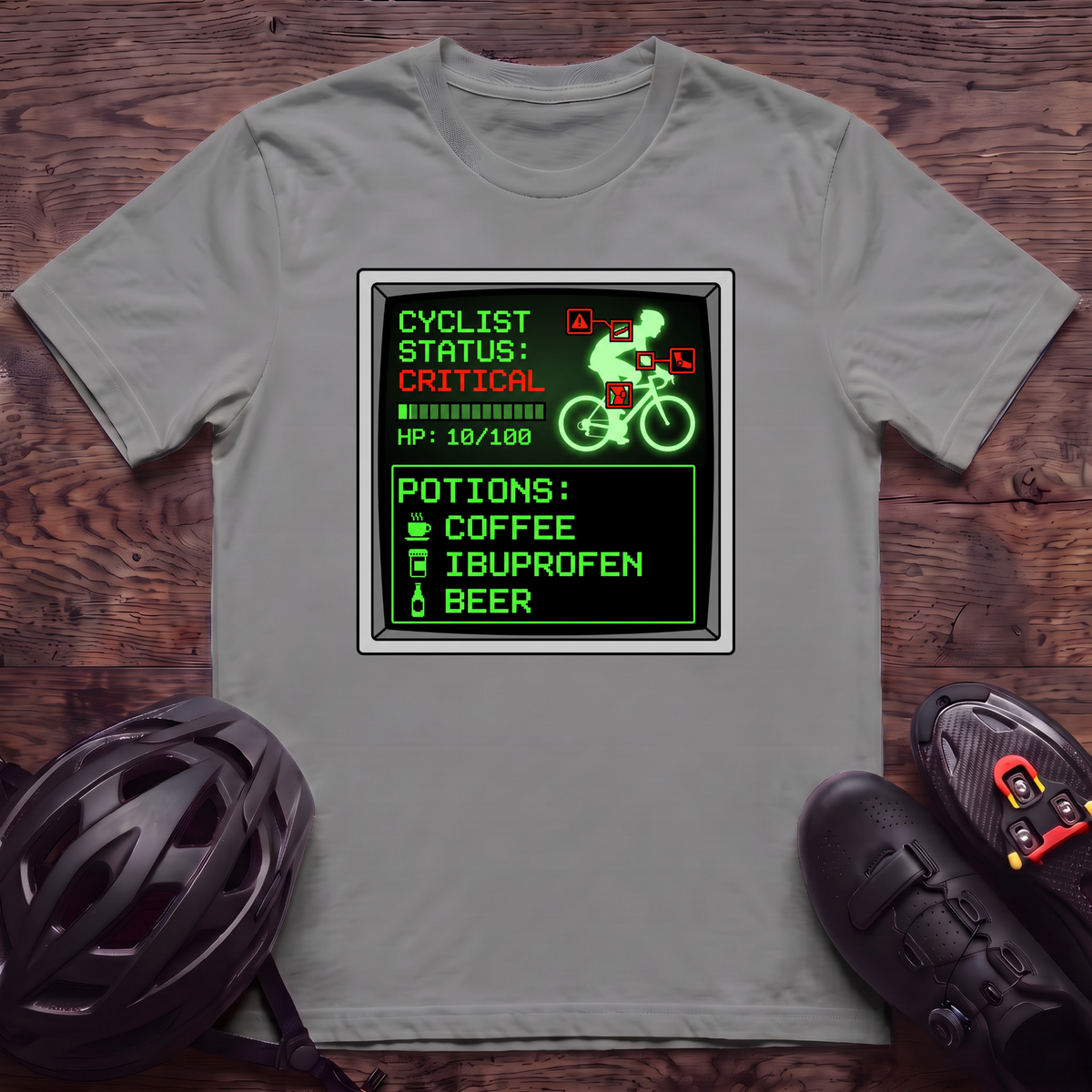 Cyclist Status Critical T‑Shirt