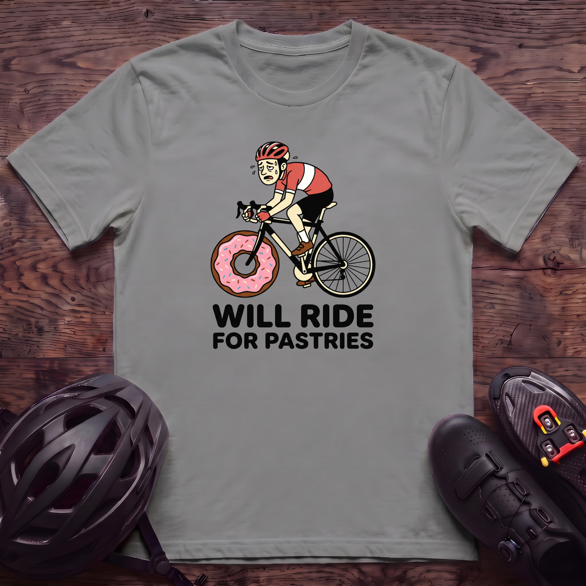 Will Ride For Pastries T‑Shirt