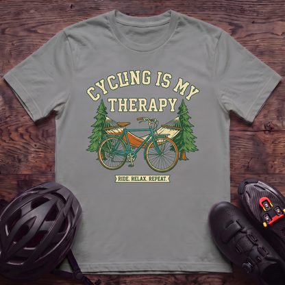 Cycling Is My Therapy T‑Shirt