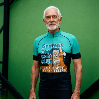 Grumpy Old Man Club, Only Happy When Cycling – Cycling Jersey