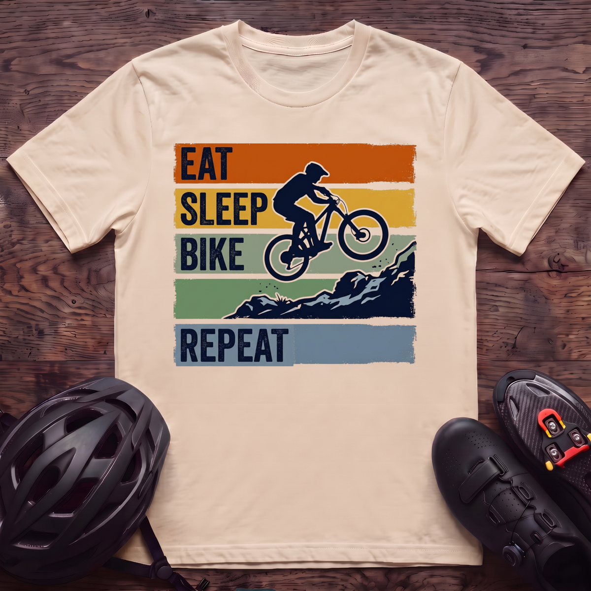 Eat Sleep Bike Repeat T‑Shirt