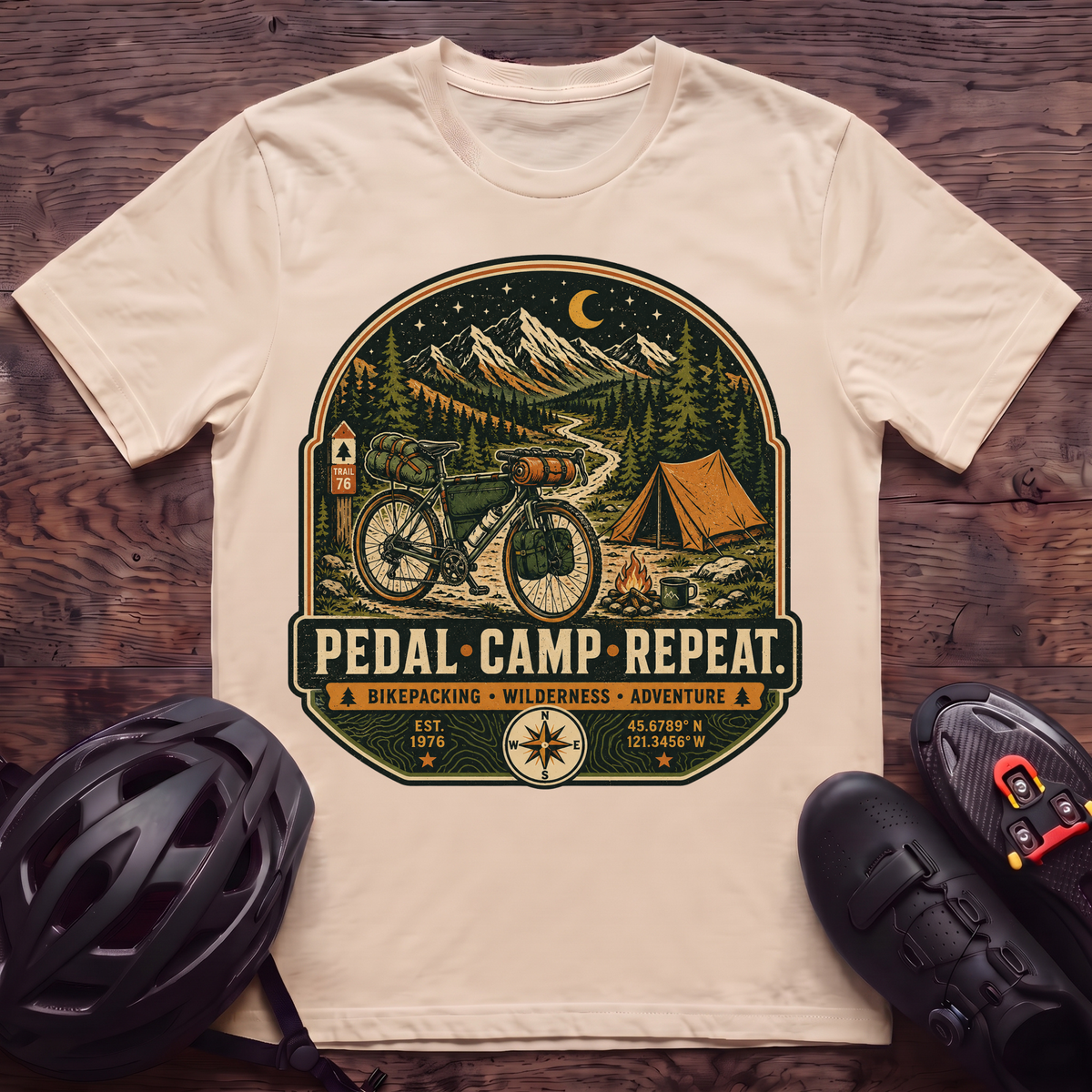 Pedal Camp Repeat T‑Shirt