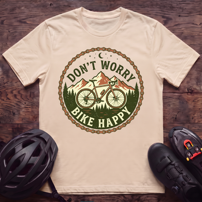 Don't Worry Bike Happy T‑Shirt