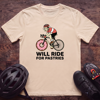 Will Ride For Pastries T‑Shirt