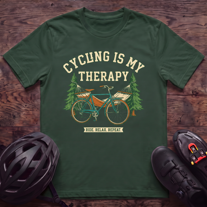 Cycling Is My Therapy T‑Shirt