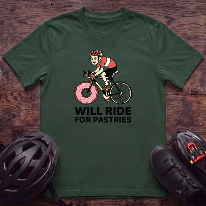 Will Ride For Pastries T‑Shirt