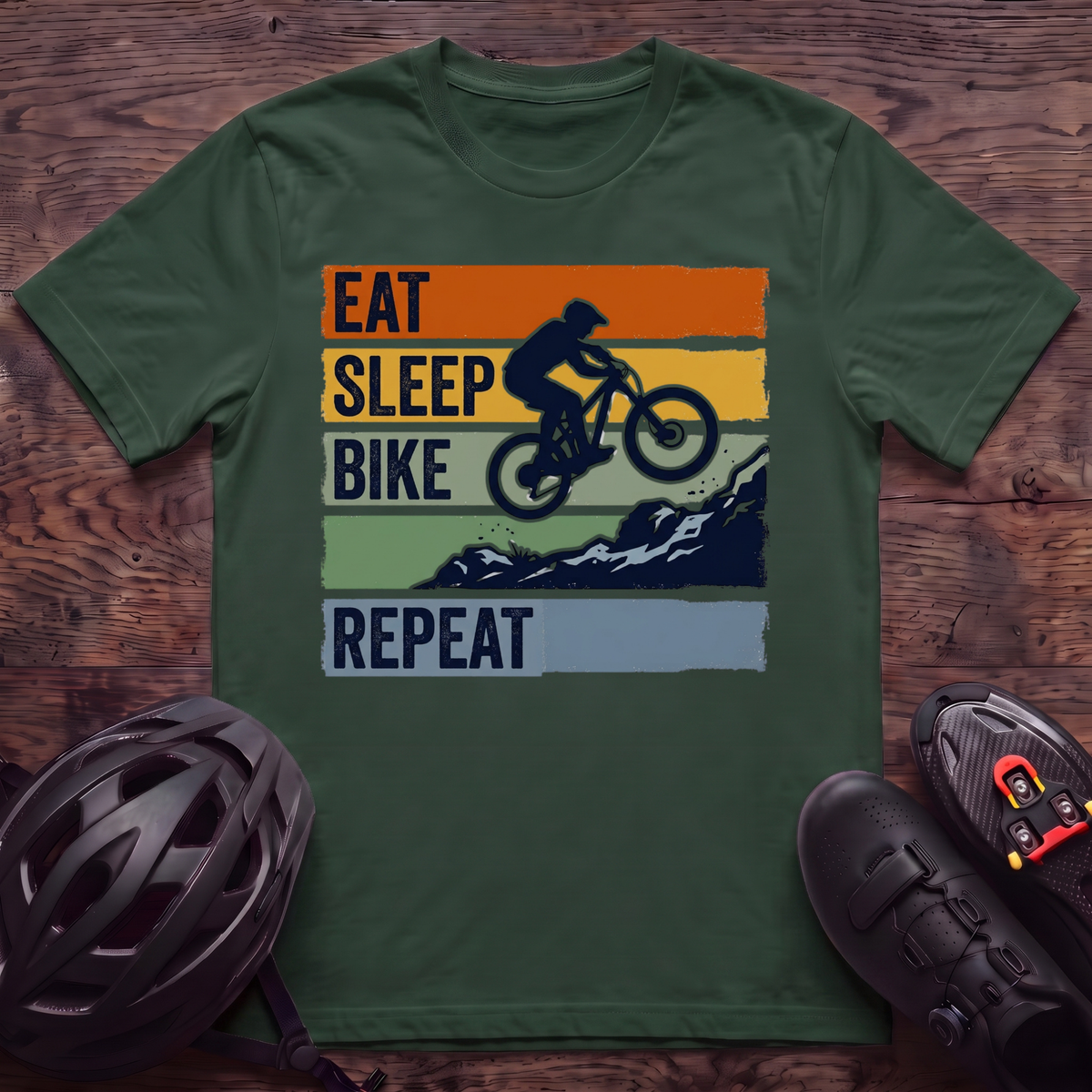 Eat Sleep Bike Repeat T‑Shirt