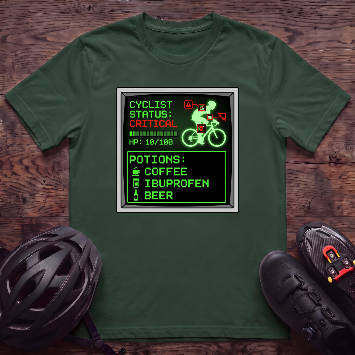 Cyclist Status Critical T‑Shirt