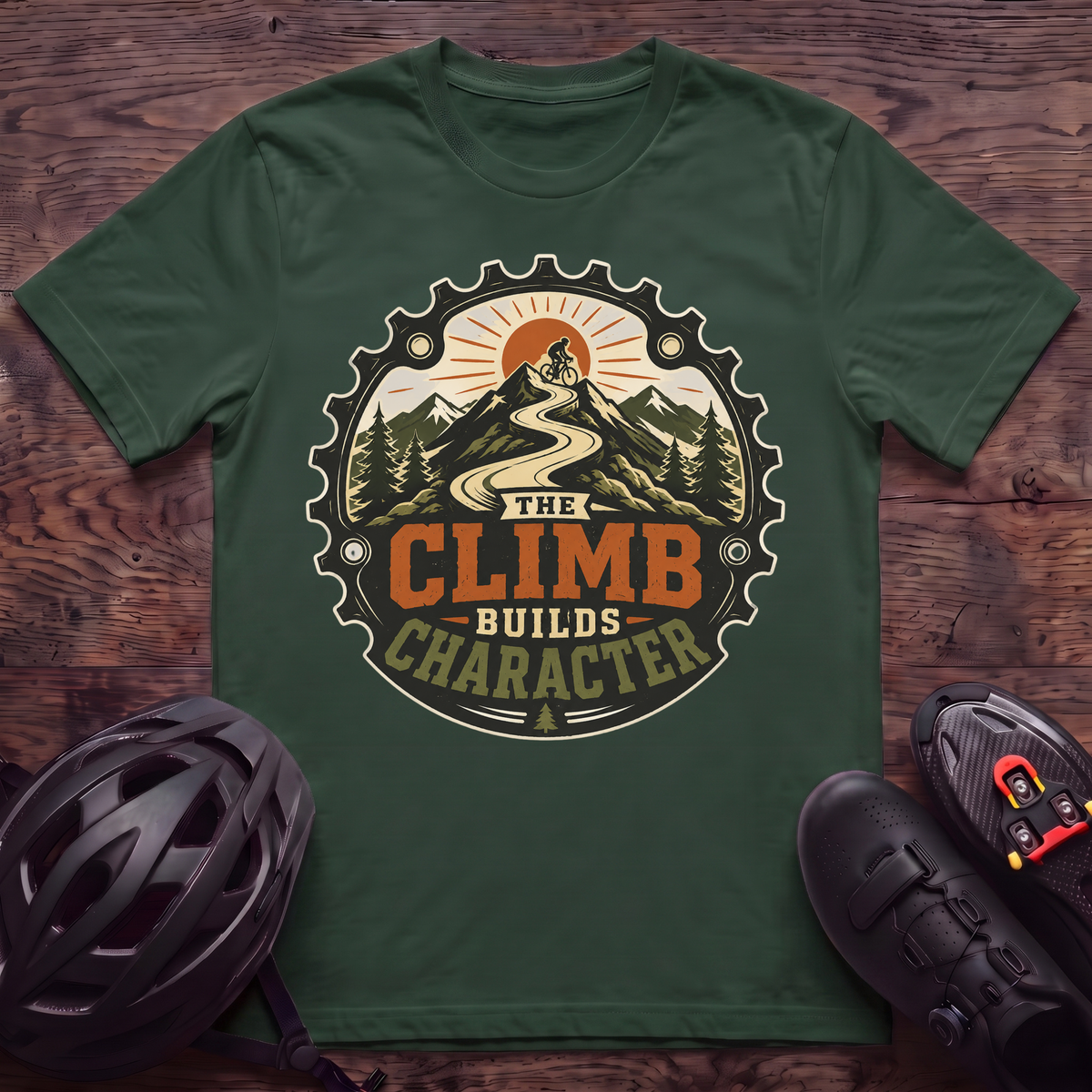 The Climb Builds Character T‑Shirt