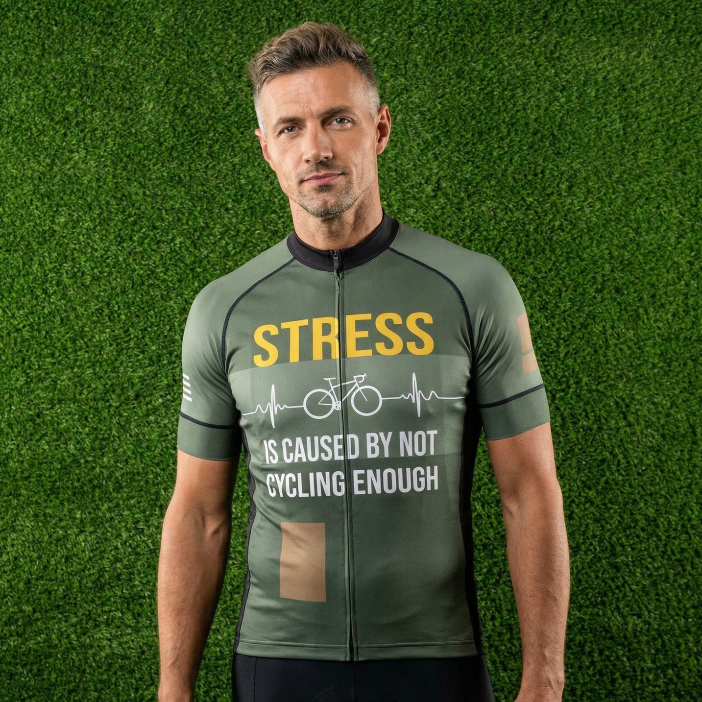 Stress Is Caused By Not Cycling Enough – Cycling Jersey