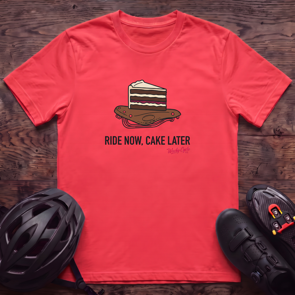 Ride Now Cake Later T‑Shirt