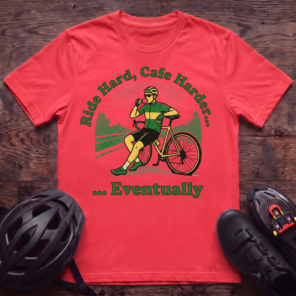 Ride Hard Cafe Harder T‑Shirt