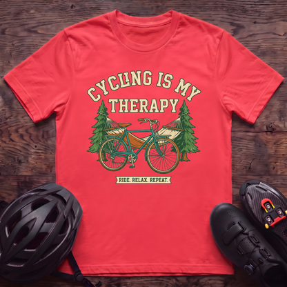 Cycling Is My Therapy T‑Shirt