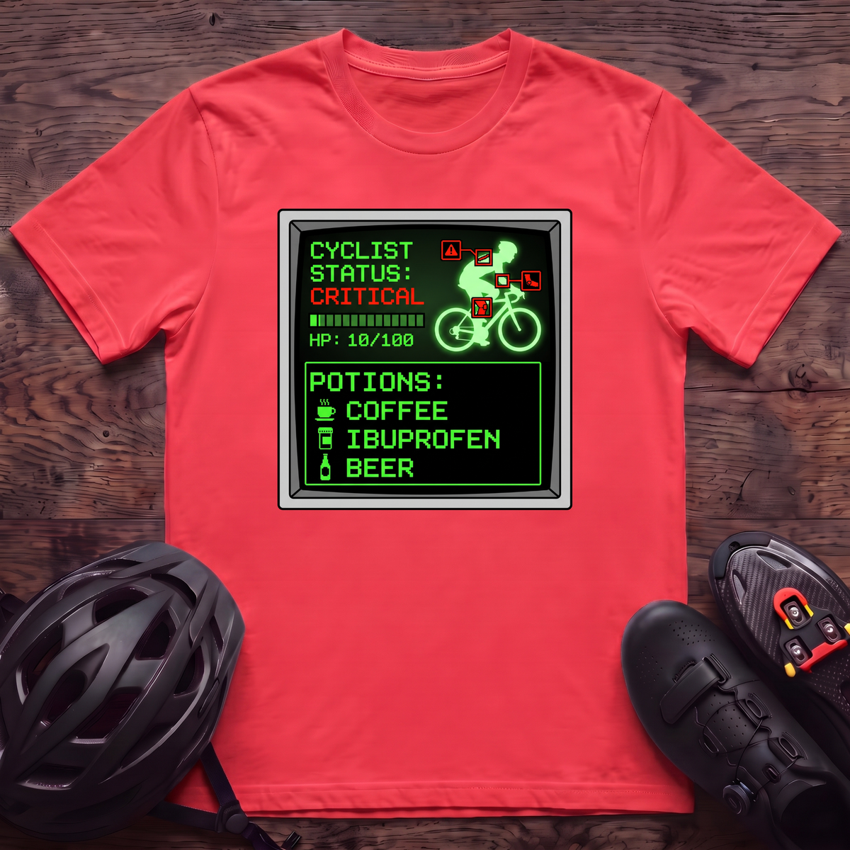 Cyclist Status Critical T‑Shirt