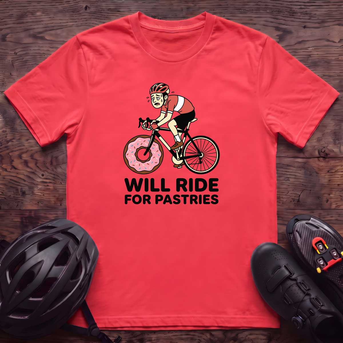 Will Ride For Pastries T‑Shirt