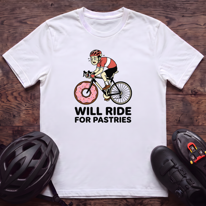 Will Ride For Pastries T‑Shirt