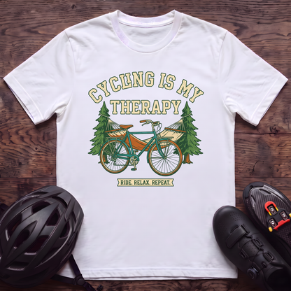 Cycling Is My Therapy T‑Shirt