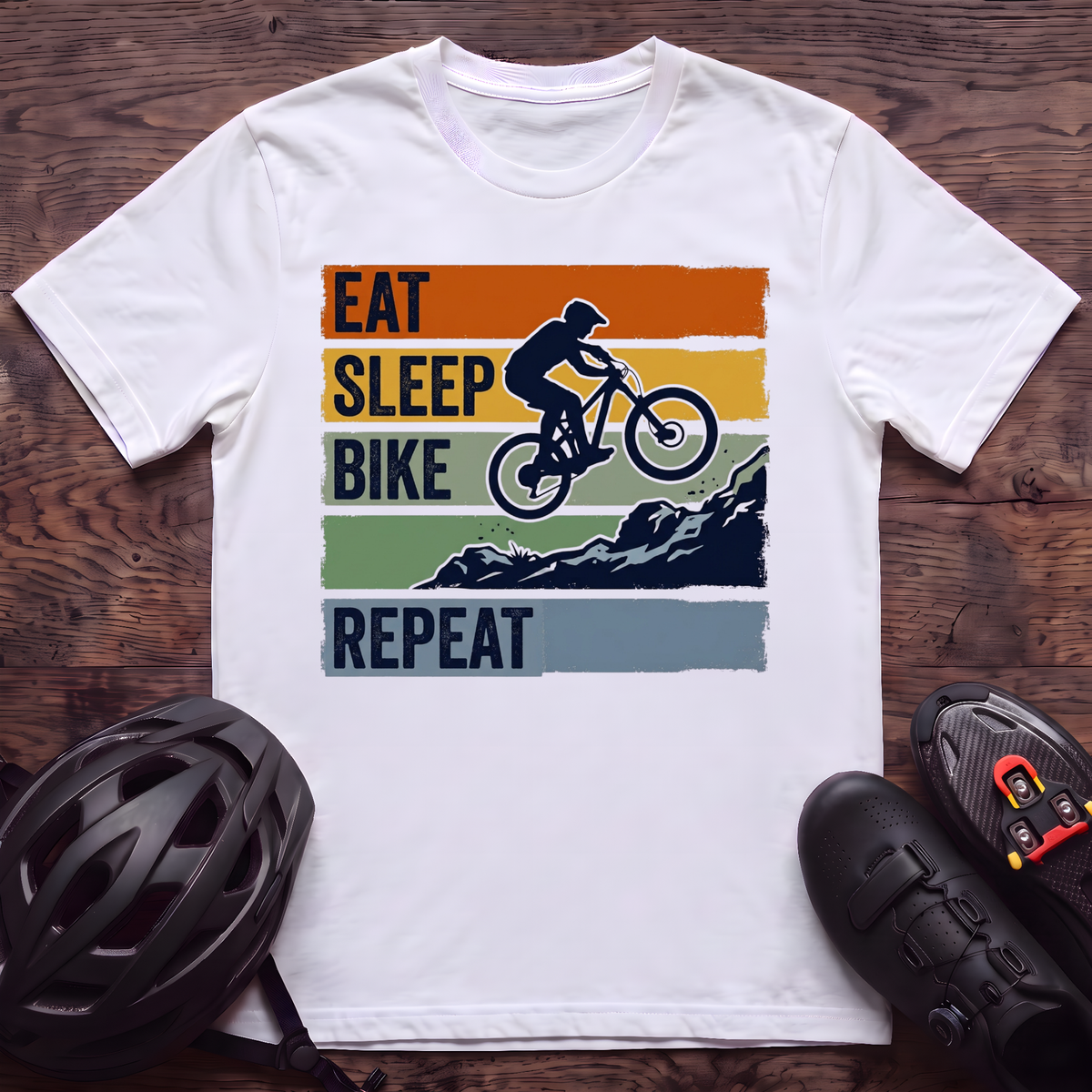 Eat Sleep Bike Repeat T‑Shirt