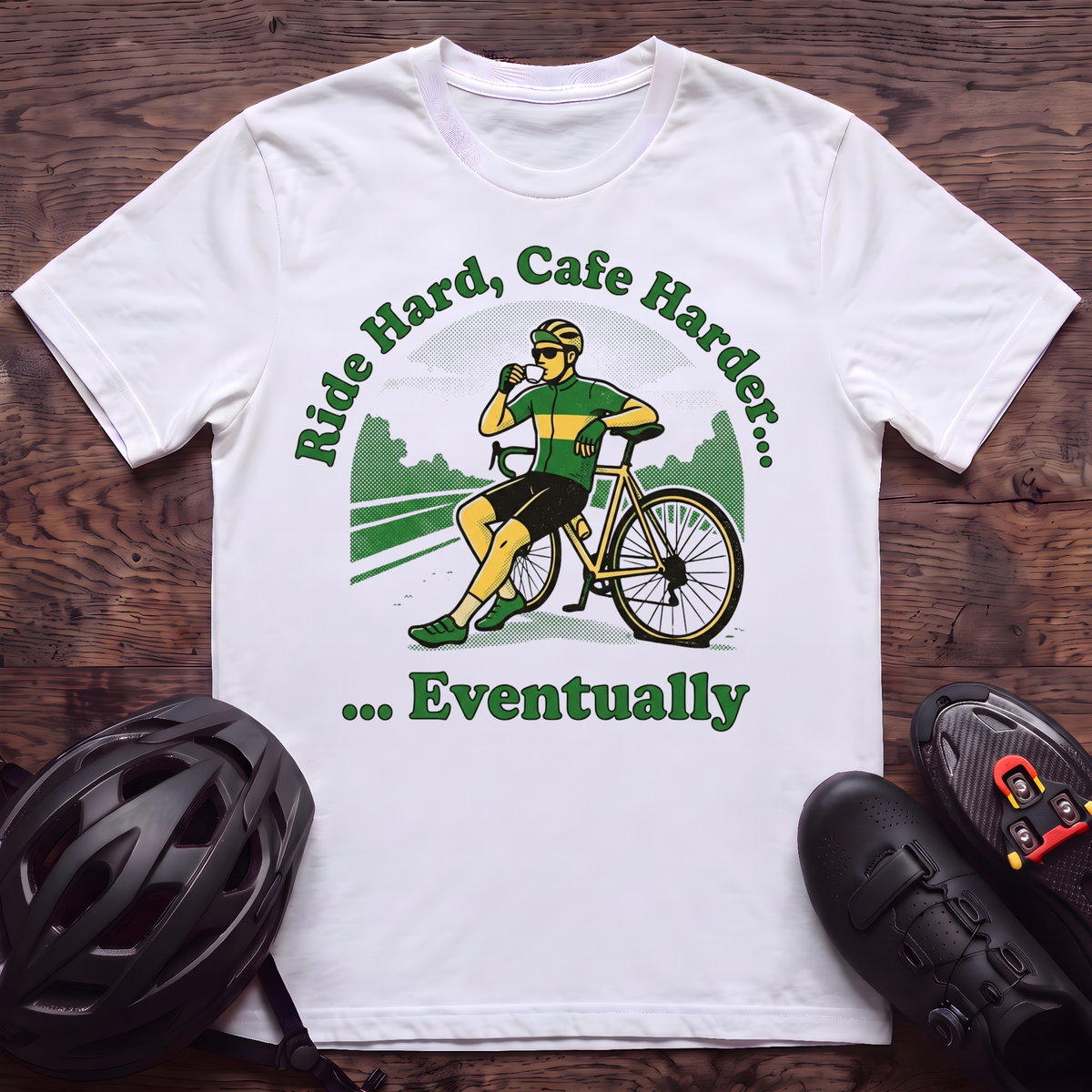 Ride Hard Cafe Harder T‑Shirt