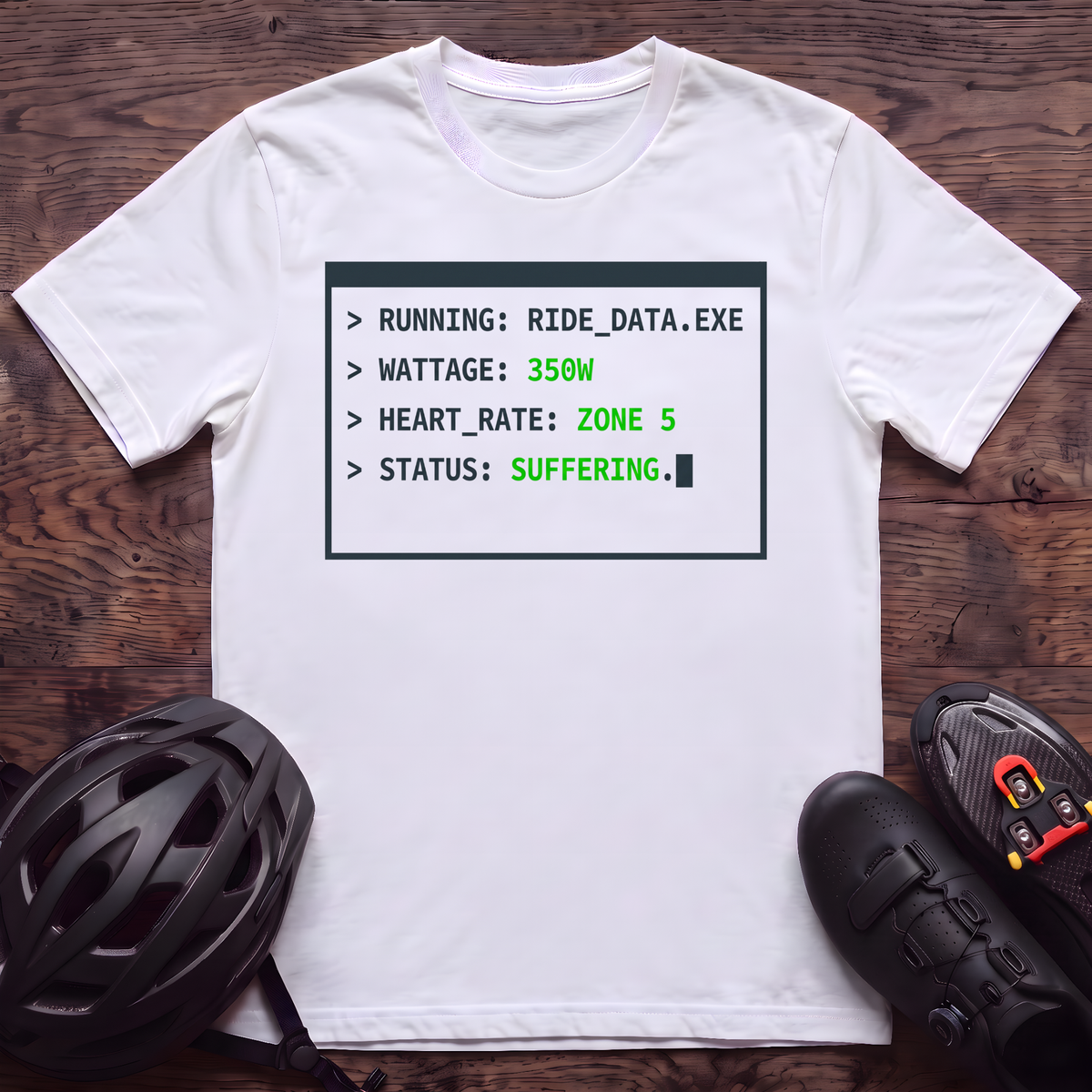 Running Ride Data T‑Shirt