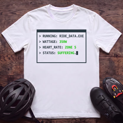Running Ride Data T‑Shirt